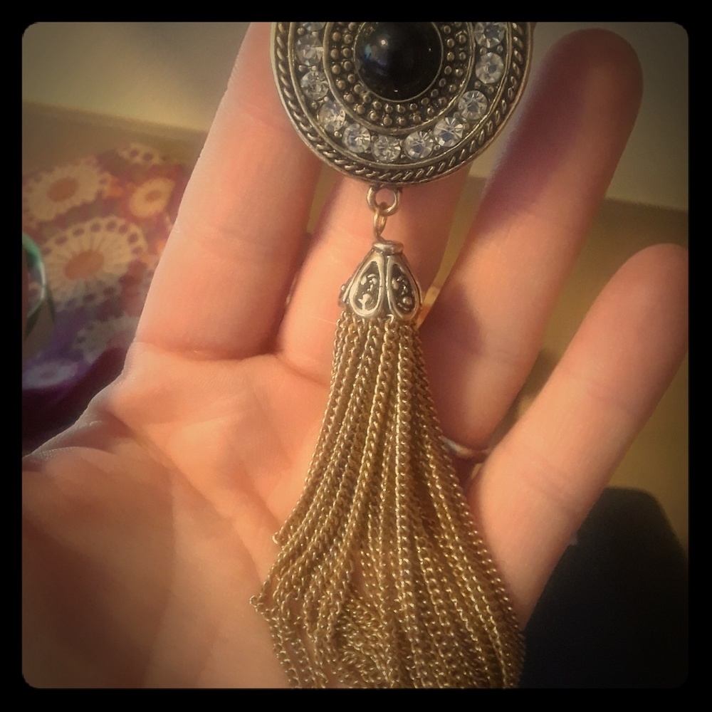 Gold & Diamond round necklace